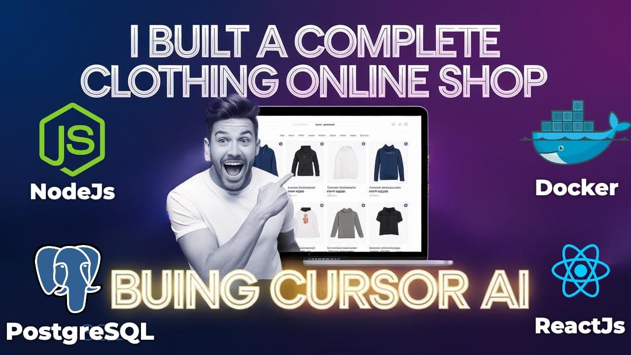 Complete Online Shop in React & Node.js Using Cursor AI