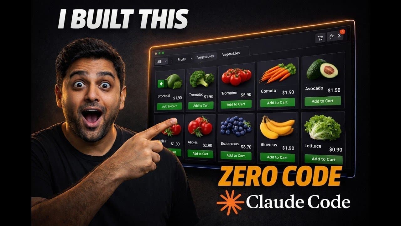 I Built Full Stack Grocery Store App Using Claude Code