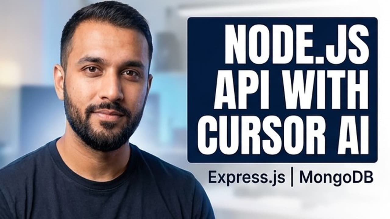 The Fastest Way to Build Node.js (ExpressJS) APIs with Cursor AI